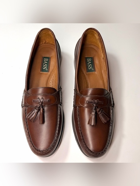 Bass Men\'s Brown Leather Tassel loafers Shoes Size - 12 M main image 11